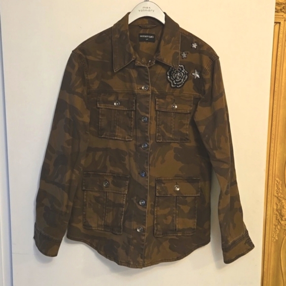 Mason by Suko Camo Jacket S Embellished - Picture 2 of 12